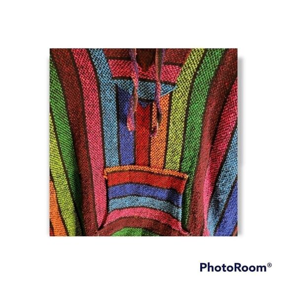 Vel-Mex Rainbow Boho Drug Rug Size Medium - Picture 2 of 6